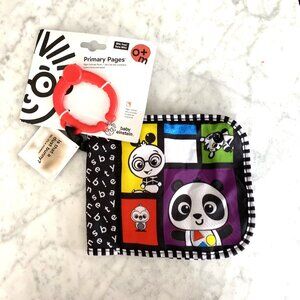 NWT Baby Einstein Primary Pages High Contrast Crinkle Soft Book for baby
